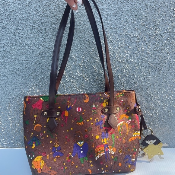 Piero Guidi Magic Circus Shoulder Tote Bag - Picture 6 of 16